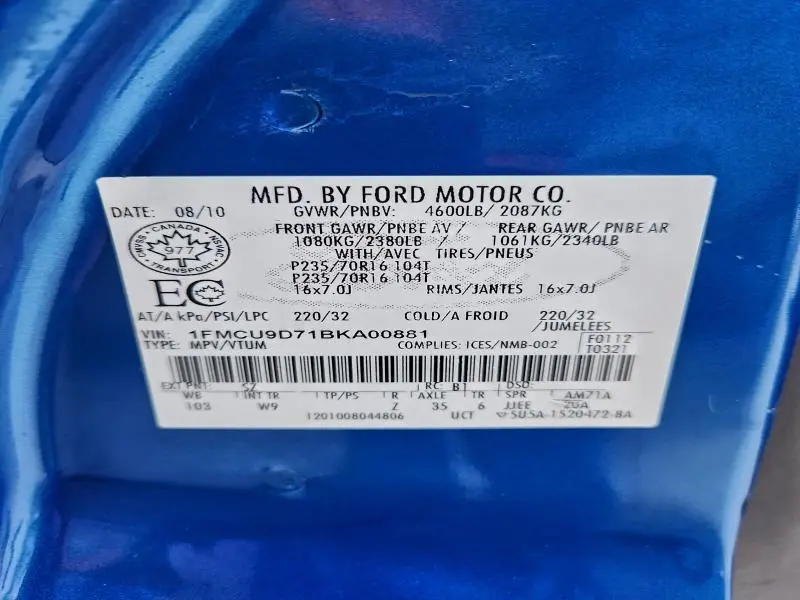 2011 FORD ESCAPE XLT  