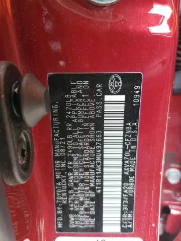 2021 TOYOTA CAMRY LE  