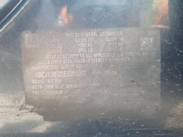 2014 CHEVROLET SILVERADO K1500 LT  