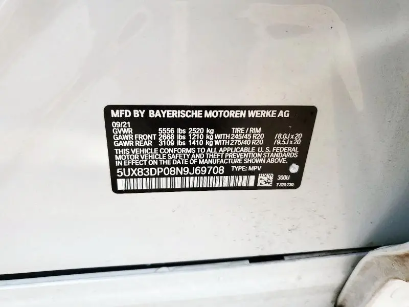 2022 BMW X3 M40I  