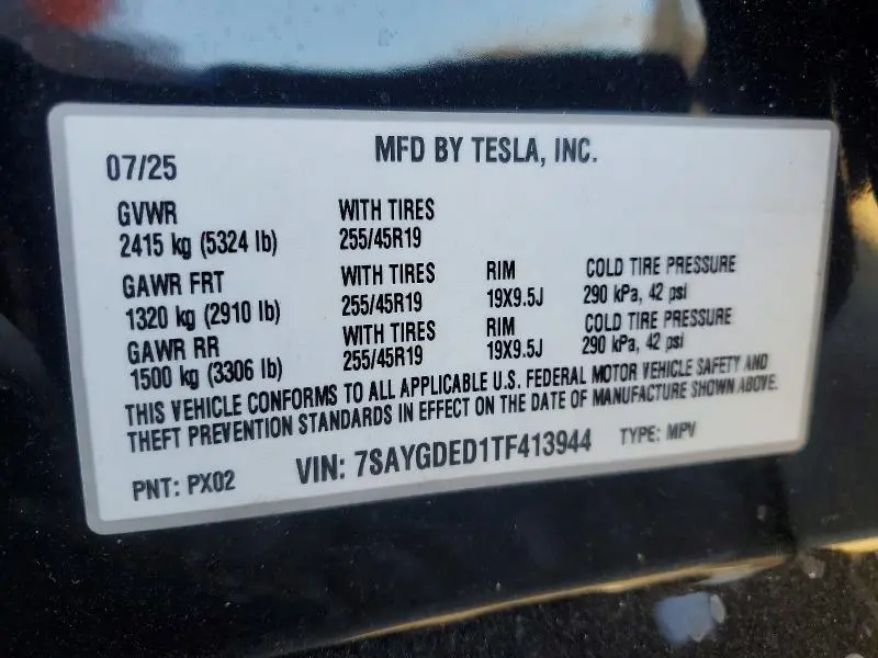 2026 TESLA MODEL Y   