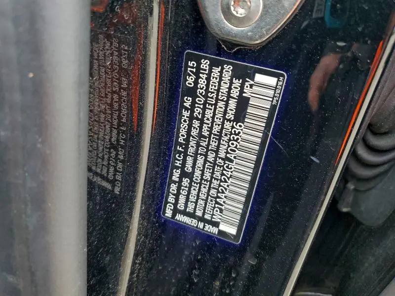 2016 PORSCHE CAYENNE   