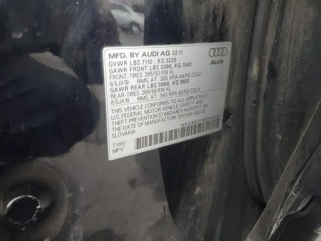 2011 AUDI Q7 PREMIUM PLUS  