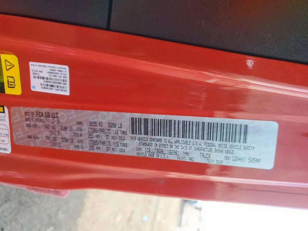 2020 JEEP GLADIATOR RUBICON  