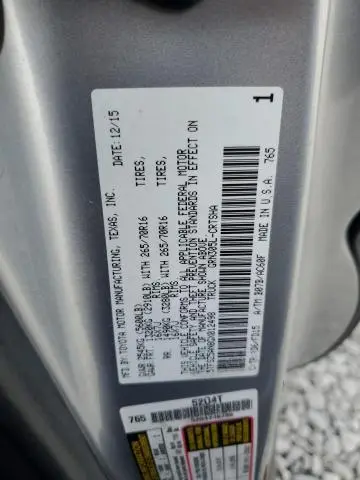 2016 TOYOTA TACOMA ACCESS CAB  