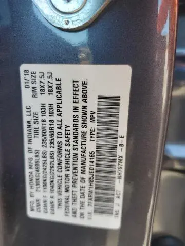 2018 HONDA CR-V EXL  