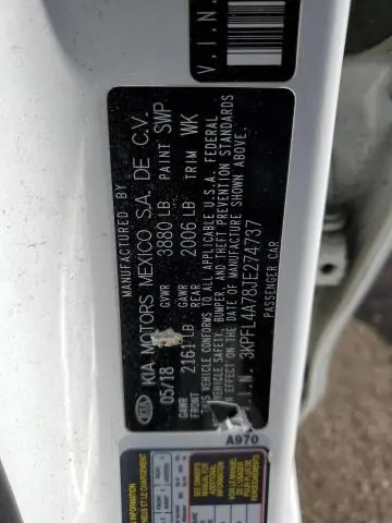 2018 KIA FORTE LX  