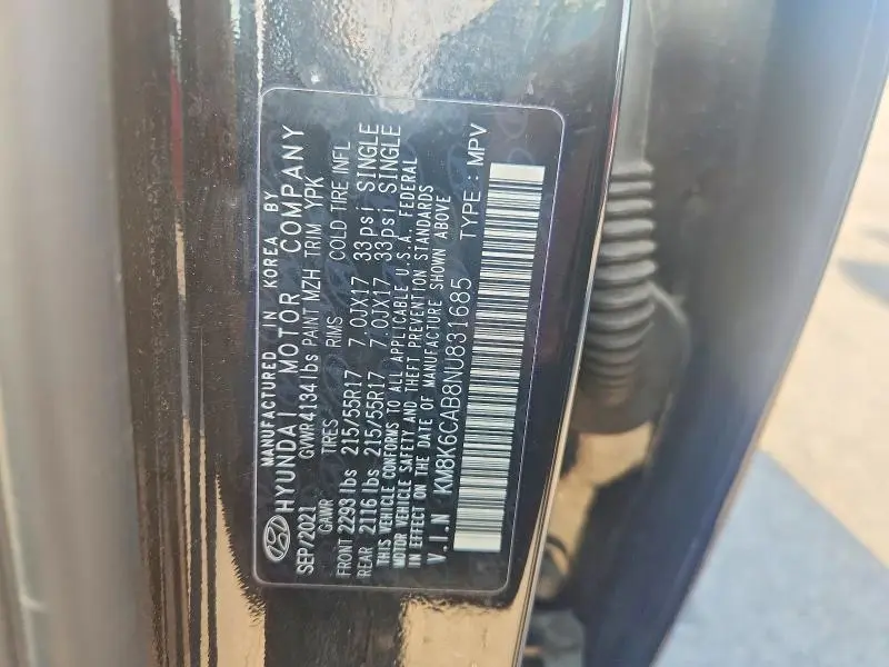 2022 HYUNDAI KONA SEL  