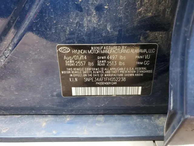 2015 HYUNDAI SONATA SPORT  