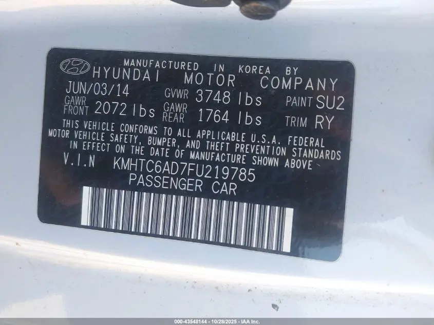 2015 HYUNDAI VELOSTER FLEX