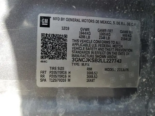 2020 CHEVROLET TRAX LS  