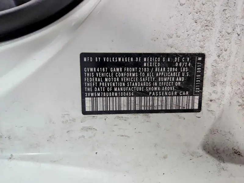 2024 VOLKSWAGEN JETTA S  