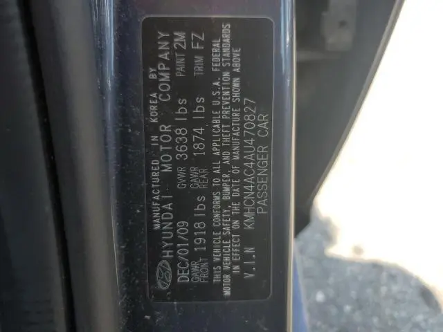 2010 HYUNDAI ACCENT GLS  