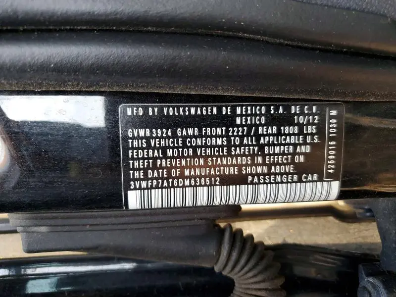 2013 VOLKSWAGEN BEETLE   