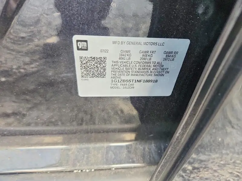 2022 CHEVROLET MALIBU LS  