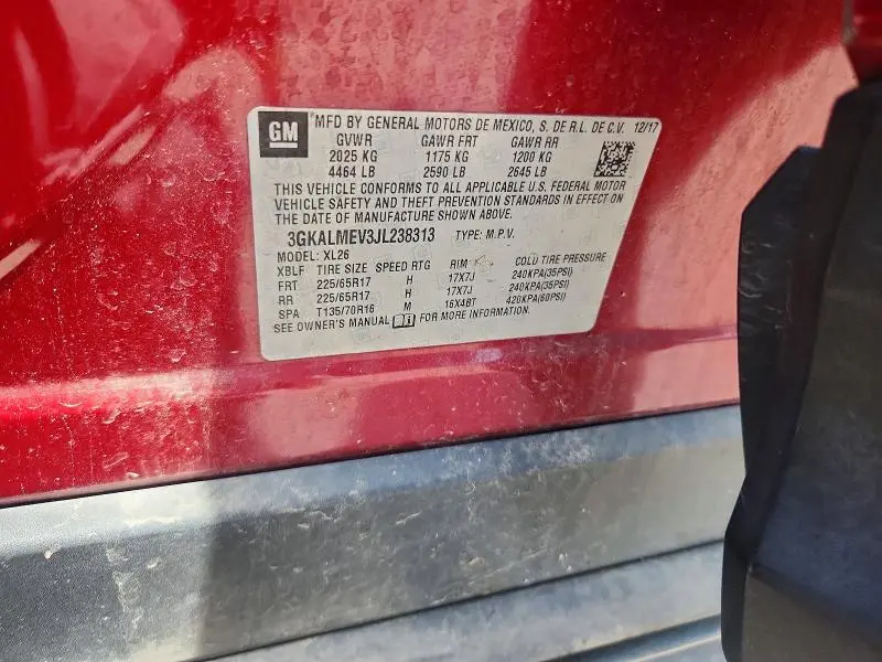 2018 GMC TERRAIN SLE  