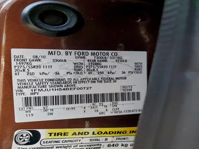 2011 FORD EXPEDITION XLT  