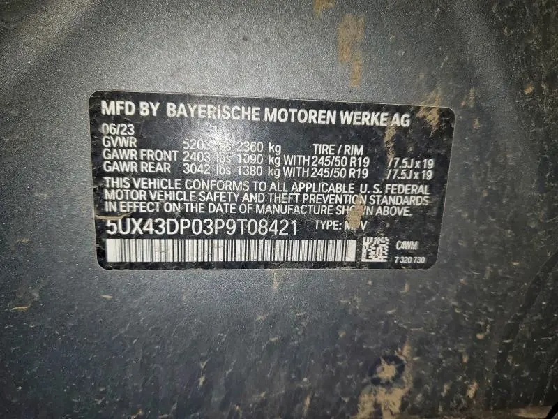 2023 BMW X3 SDRIVE30I  