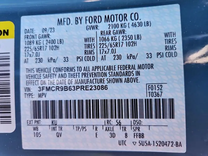 2023 FORD BRONCO SPORT BIG BEND  