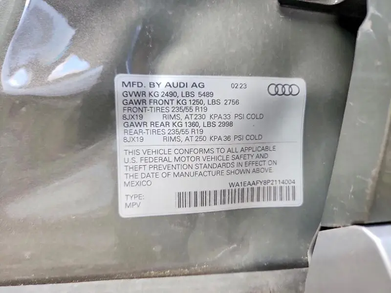 2023 AUDI Q5 PREMIUM PLUS 45  