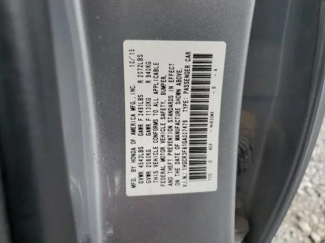 2016 HONDA ACCORD EXL  