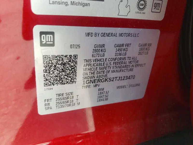 2026 CHEVROLET TRAVERSE LT  
