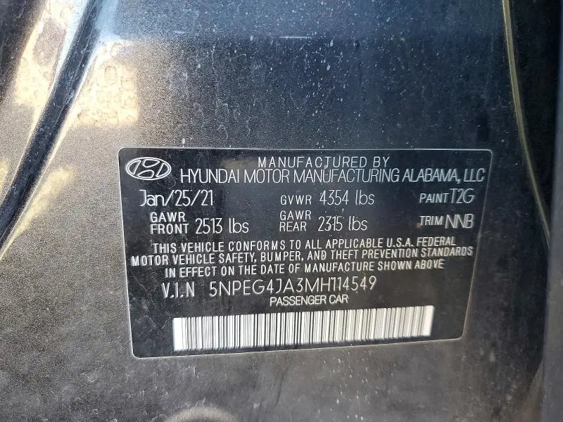 2021 HYUNDAI SONATA SE  