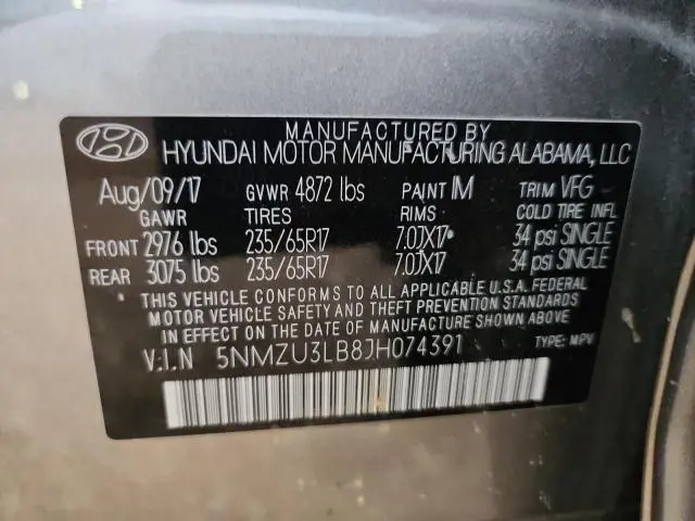 2018 HYUNDAI SANTA FE SPORT   