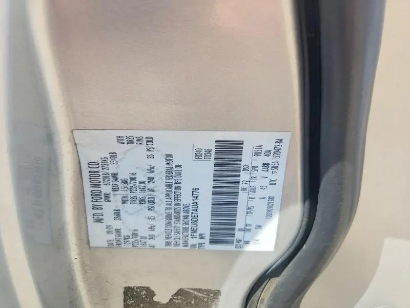 2010 FORD EXPLORER XLT  