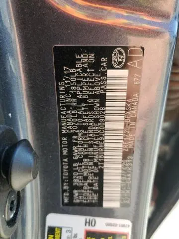 2018 TOYOTA COROLLA L  