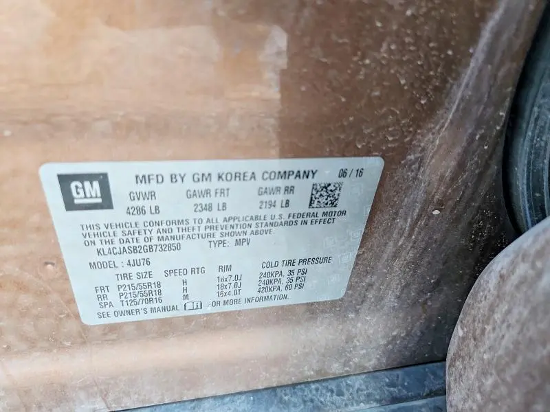2016 BUICK ENCORE   