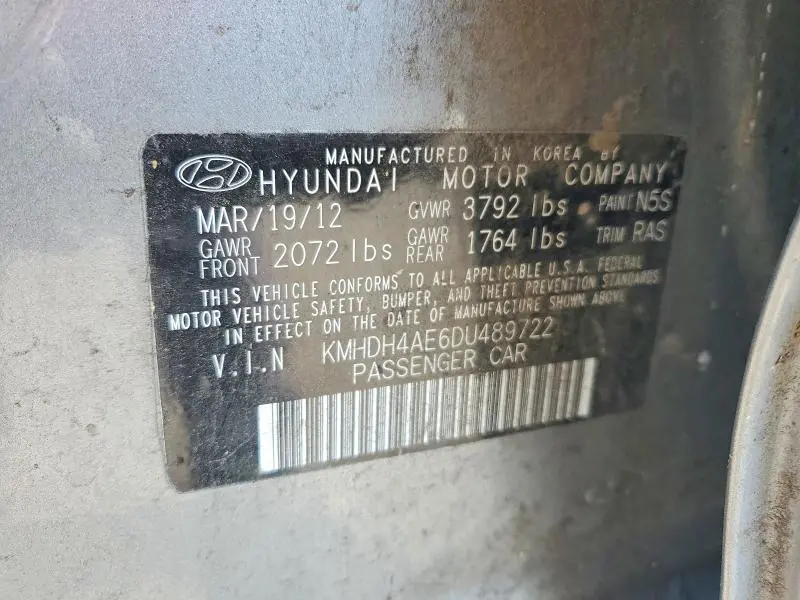 2013 HYUNDAI ELANTRA GLS  