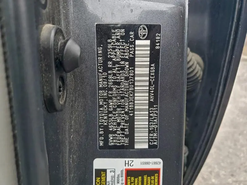 2011 TOYOTA CAMRY HYBRID  