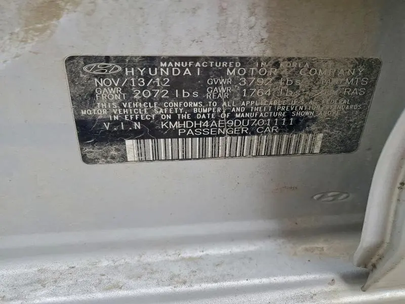 2013 HYUNDAI ELANTRA GLS  