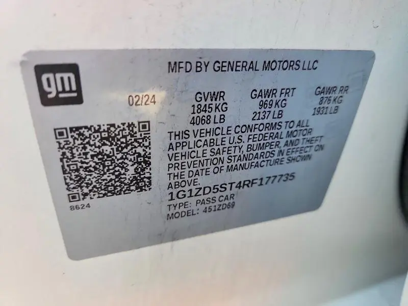 2024 CHEVROLET MALIBU LT  