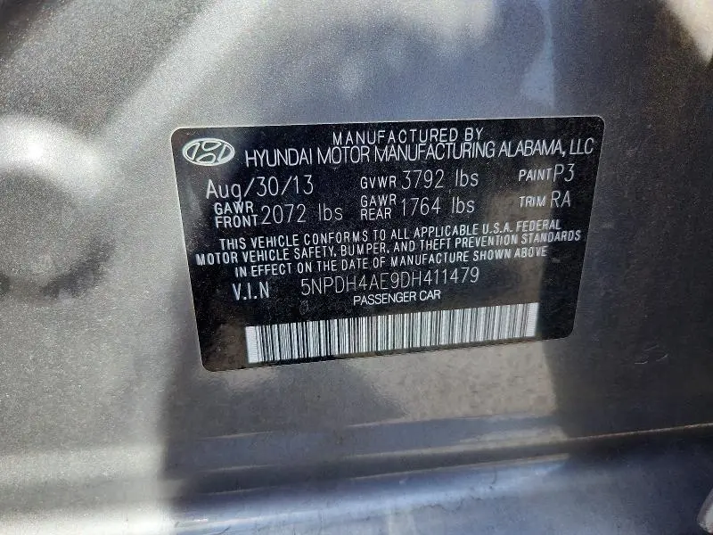 2013 HYUNDAI ELANTRA GLS  