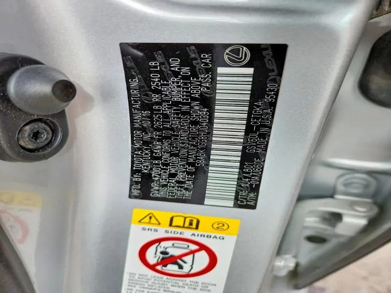 2017 LEXUS ES 350 BASE  