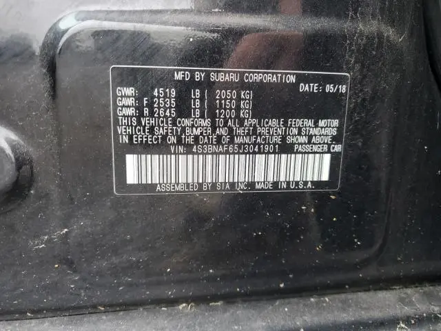 2018 SUBARU LEGACY 2.5I PREMIUM  