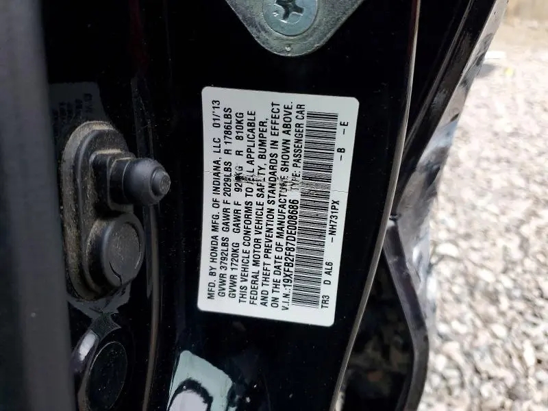 2013 HONDA CIVIC EX  