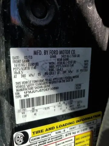2013 FORD EXPEDITION XLT  