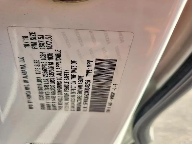 2019 HONDA ODYSSEY LX  