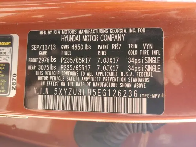 2014 HYUNDAI SANTA FE SPORT   