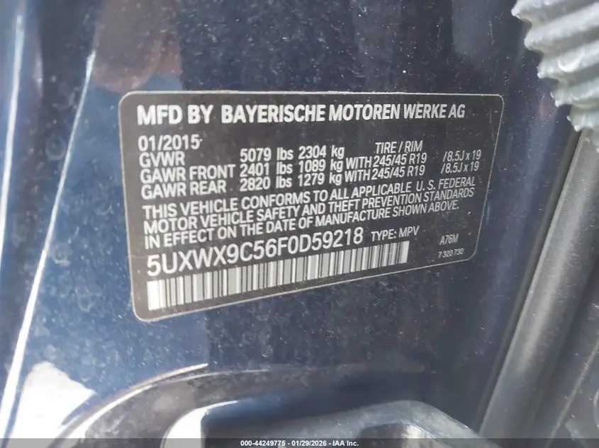 2015 BMW X3 XDRIVE28I