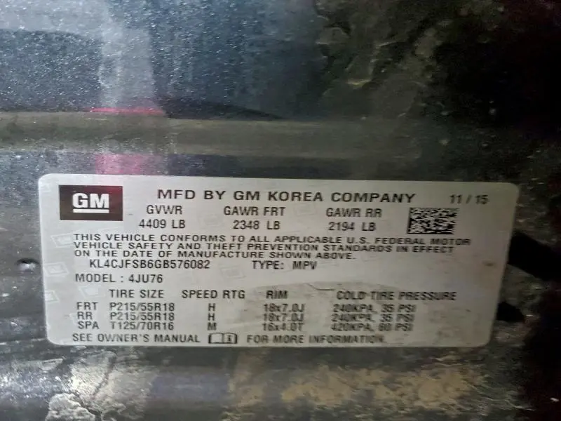 2016 BUICK ENCORE CONVENIENCE  