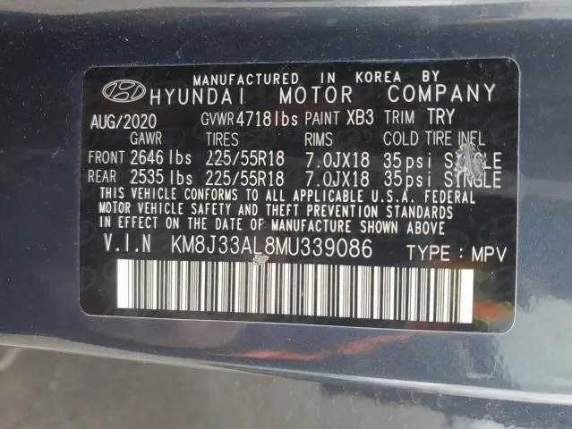 2021 HYUNDAI TUCSON LIMITED