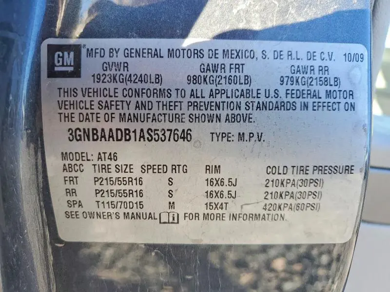 2010 CHEVROLET HHR LS  