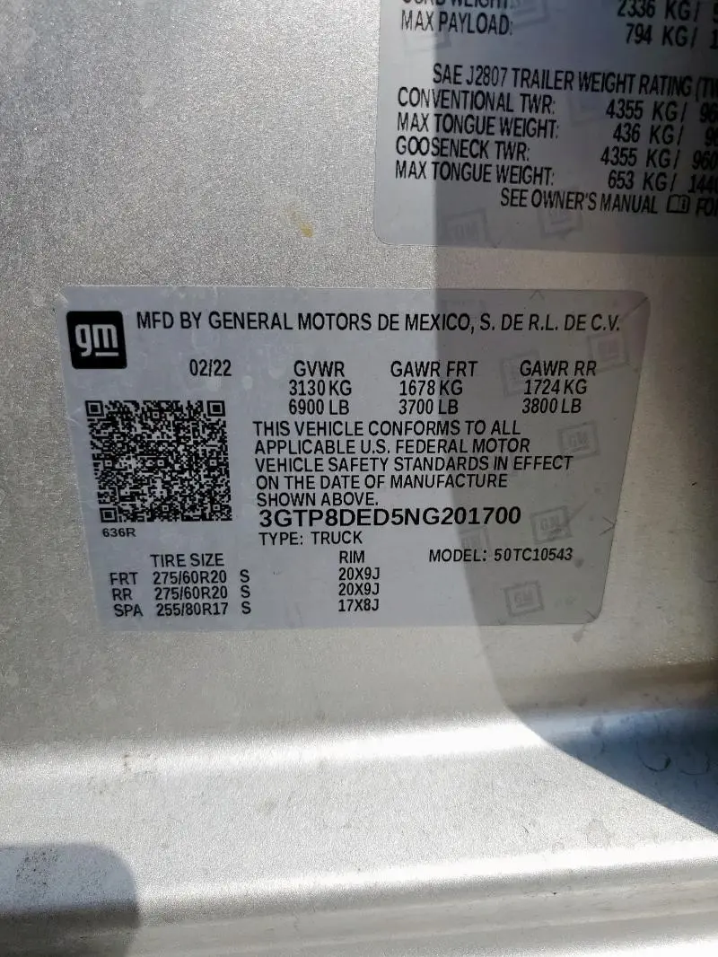 2022 GMC SIERRA LIMITED C1500 SLT  