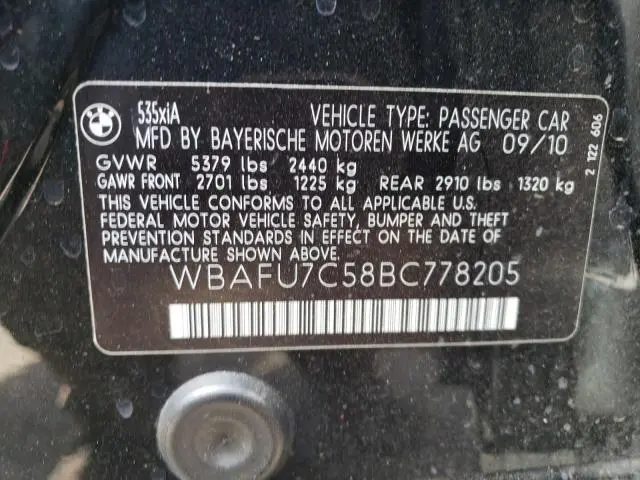 2011 BMW 535 XI  