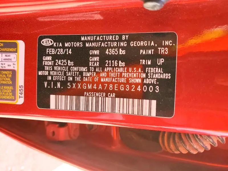 2014 KIA OPTIMA LX  