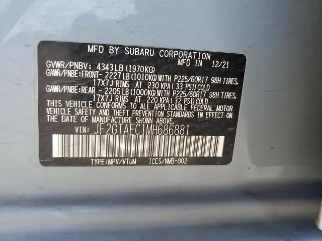 2021 SUBARU CROSSTREK PREMIUM